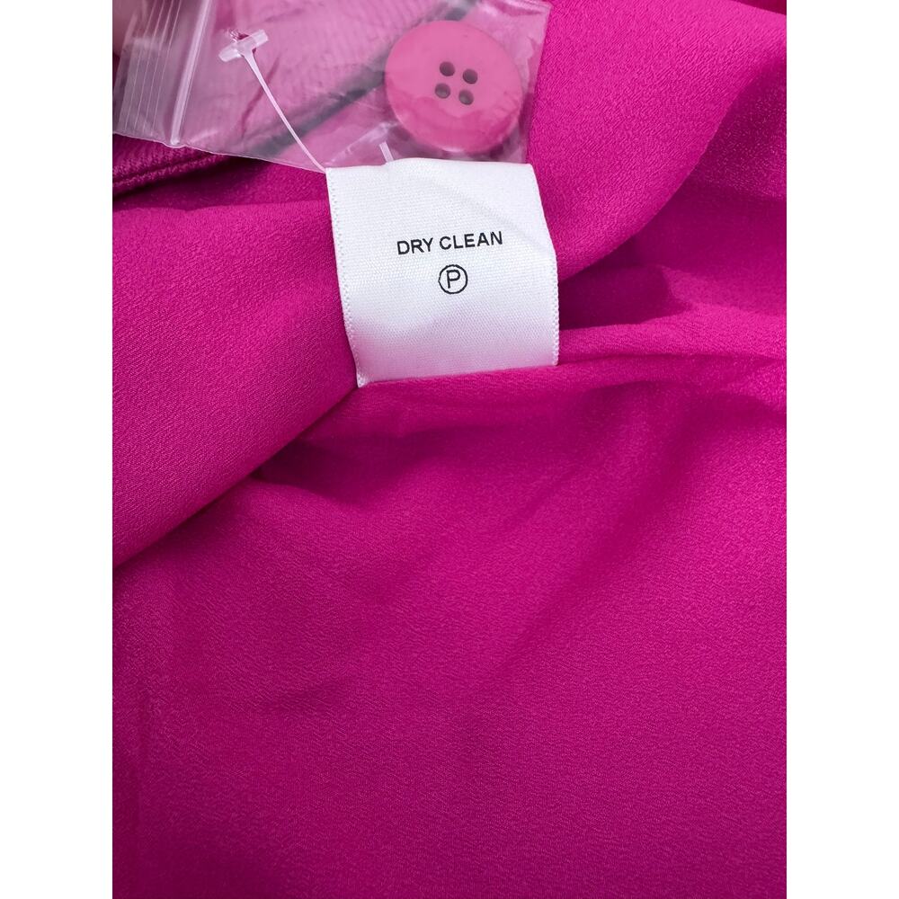 "NEW W/DEFECT" "Lovers & Friends" Hot Pink Trench Coat SZ XS Fairy Goth Blondie - Picture 15 of 16